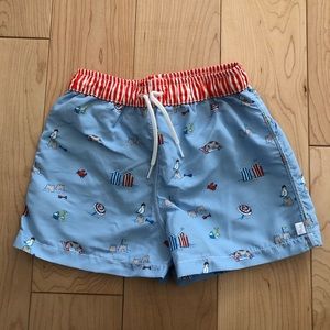 Boys’ Jacadi Beach Print Swim Trunks (Size 18 months)